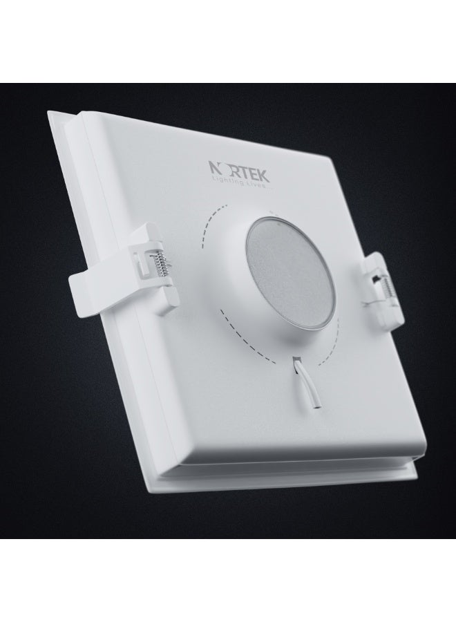Nortek Lumia 18+ Watt Square 3 In 1 Led Panel Light Color Changing Led Light (cool White/warm White/natural White Ceiling Light For Living Room | Ultra Slim Design Ceiling Led Light Pack Of 1 - Image 5